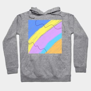 Colorful watercolor art design Hoodie